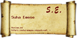 Suha Emese névjegykártya