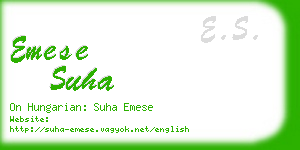 emese suha business card